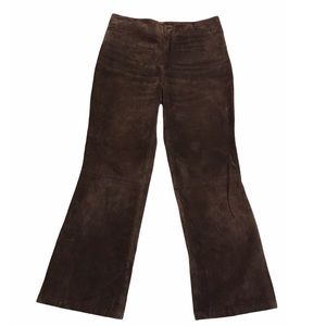 🍁Fall Staple🍁 Mid-rise Dark Brown Soft Leather Pants